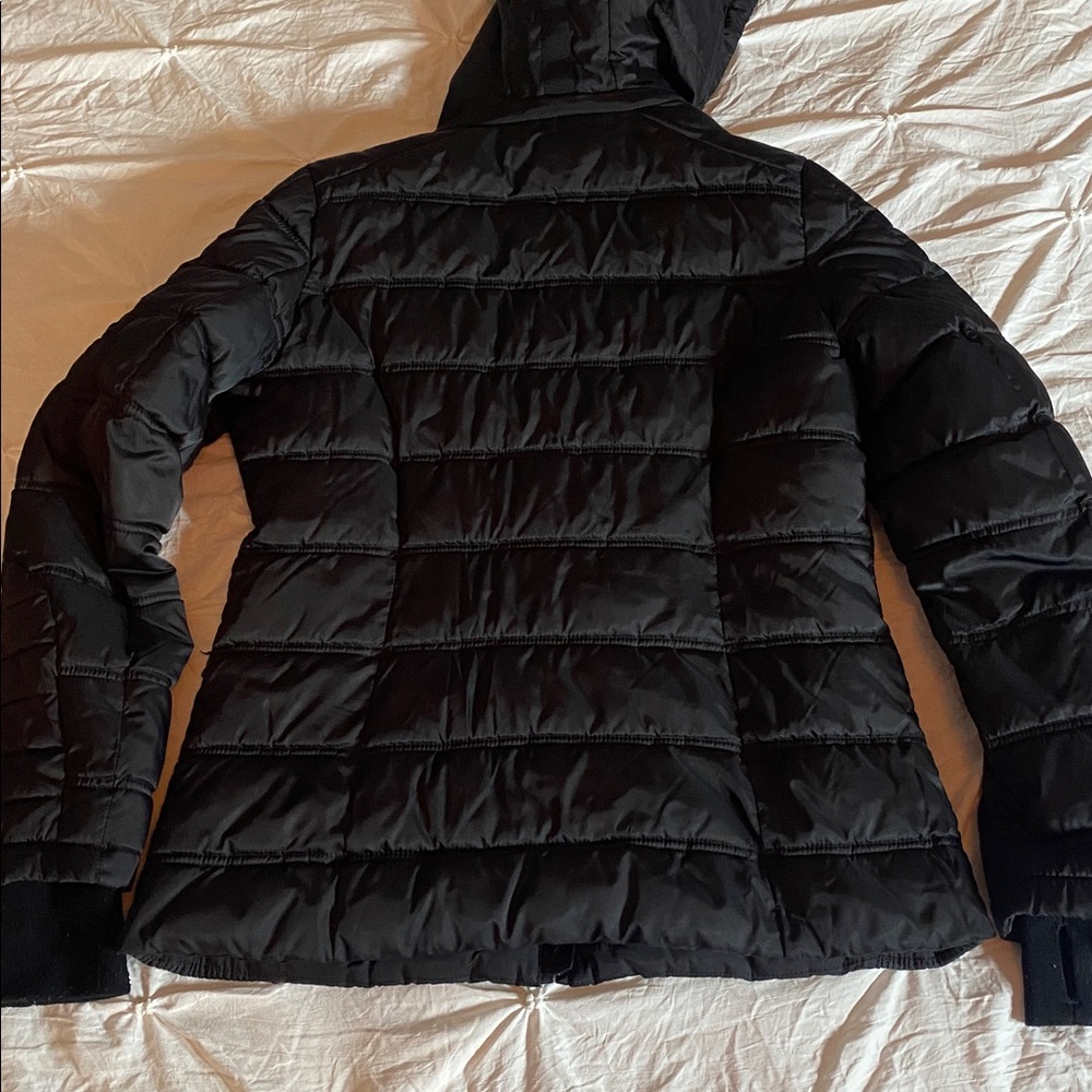 Nautica M/L water resistant quilted puff jacket. Removable hood. - Picture 4 of 5